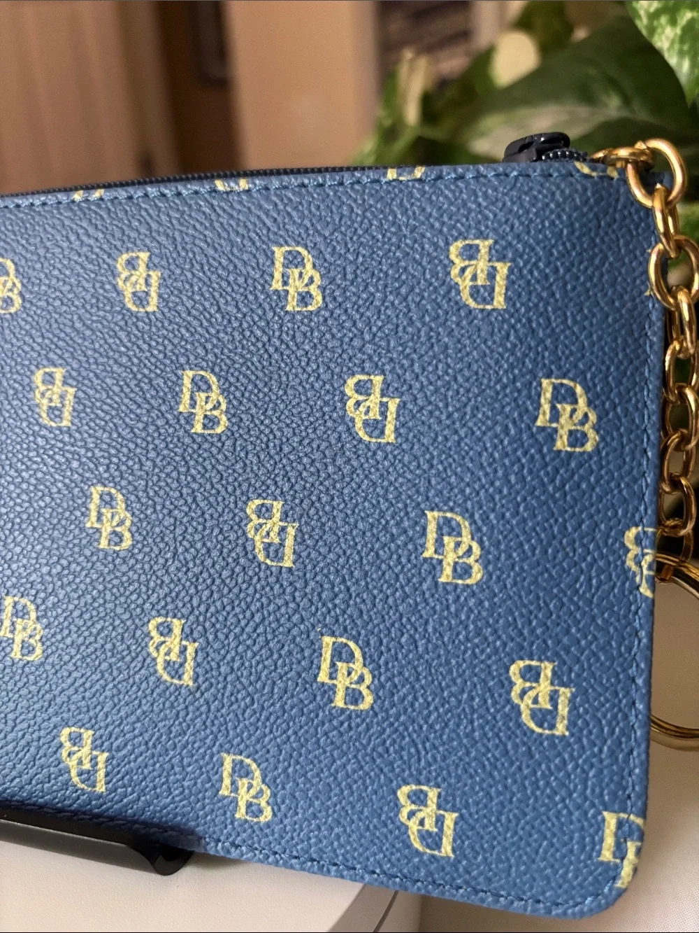 Dooney & Bourke Blue Wristlet with Card Case